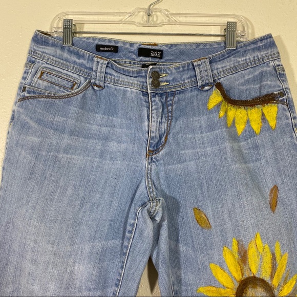 Ana Modern Fit Sz 12 Capri Light blue Jeans - Picture 2 of 10